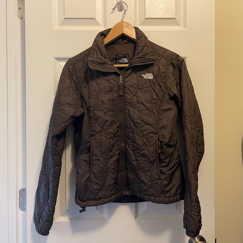 The North Face Women Brown Quilted Jacket size S